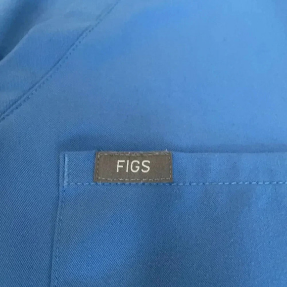 Figs Technical Collection Catarina 1 pocket scrub top PO # 1602 Blue Women’s XS - Picture 8 of 10